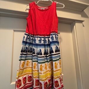 Star Wars Red and Multicolor Kids Dress